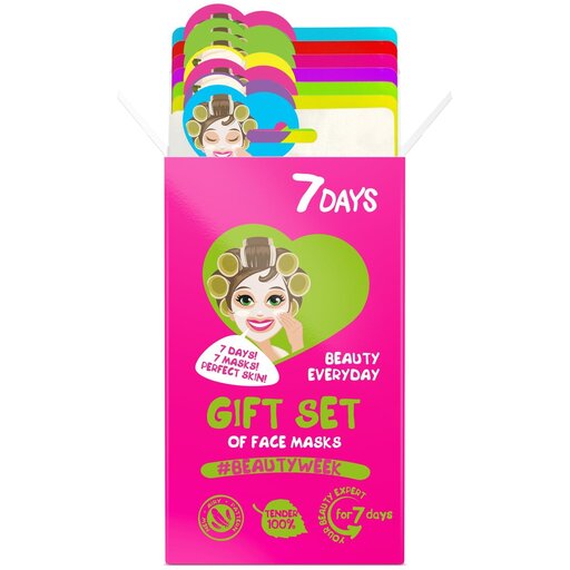 Gift Set Of Face Masks Beauty Week - 7days - Sheet Mask