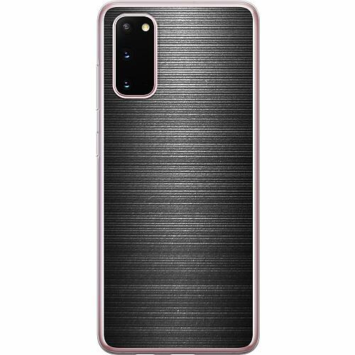 Samsung Galaxy S20 Genomskinligt Skal Brushed Metal