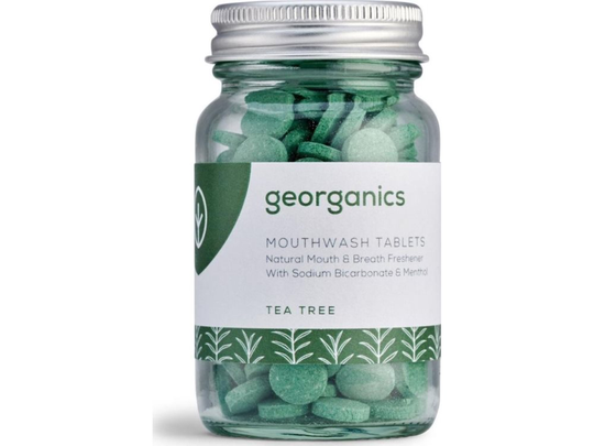 Georganics Natural Mouthwash Tablets, Tea Tree, 180 tablets