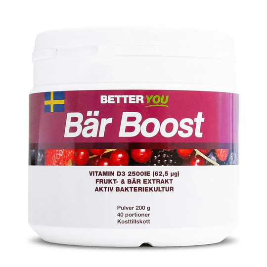 Bär Boost Pulver, 200 g, Livsmedel