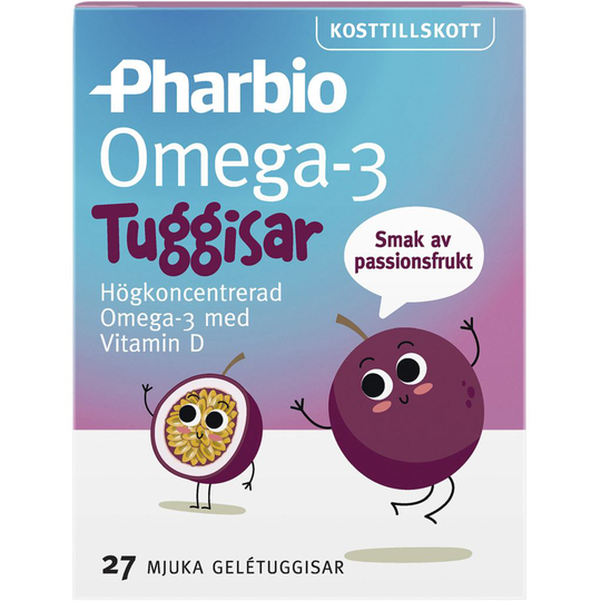 Pharbio Omega 3 Tuggisar 27 st