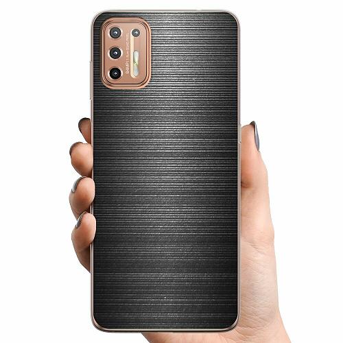 Motorola Moto G9 Plus TPU Mobilskal Brushed Metal