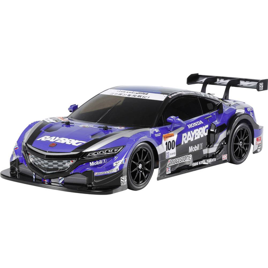 Tamiya TT-02 Raybrig NSX Concept-GT Borst motor 1:10 RC modellbil Elektrisk Gatumodell Fyrhjulsdrift (4WD) Byggsats