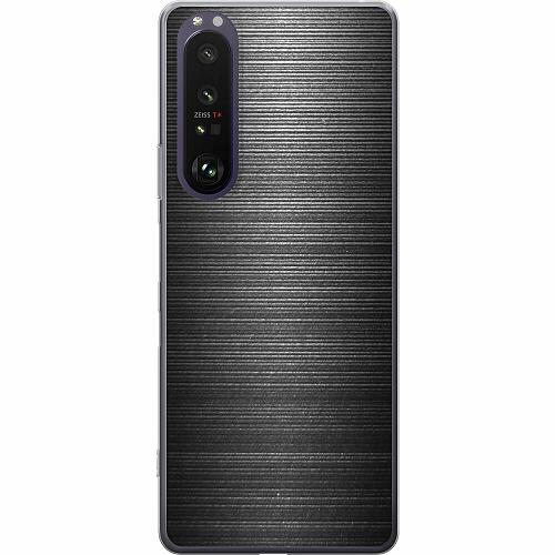 Sony Xperia 1 III Genomskinligt Skal Brushed Metal