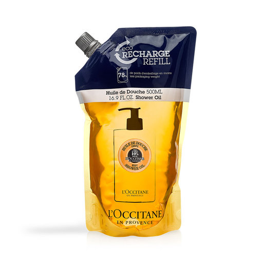 Shea Shower Oil Eco Refill, 500 ml