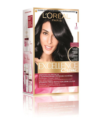 L'Oreal Excellence Creme cream coloring 1oo Black 1op.