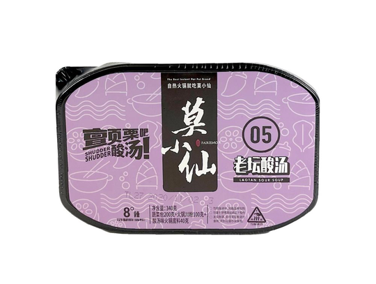 Snabb Hot Pot-Sour Flavour 340g Mo Xiao Xian Kina