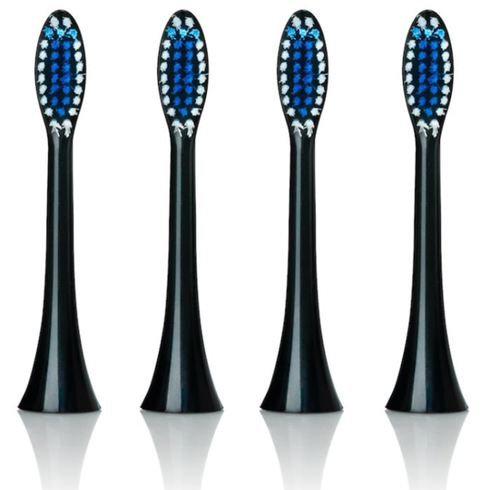 Sonic Tandborsthuvud 4-pack Vanlig svart