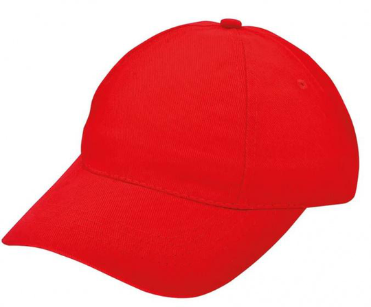 keps Brushed Promo 58 cm bomullsröd one-size