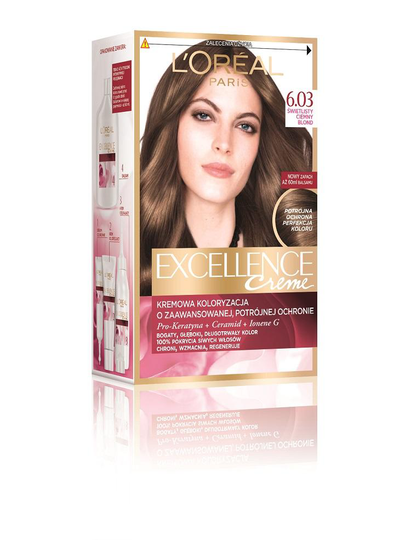 L'Oreal Excellence Creme cream coloring 6.03 Shining Dark Blonde 1op.