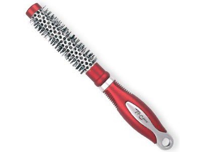 Top Choice Exclusive hair brush, size XS, round silver/burgundy 62001-01