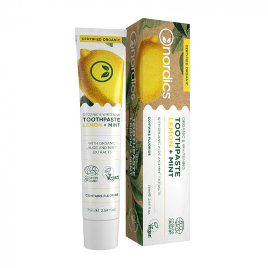 tandkräm Bio Lemon Mint 75 ml vit