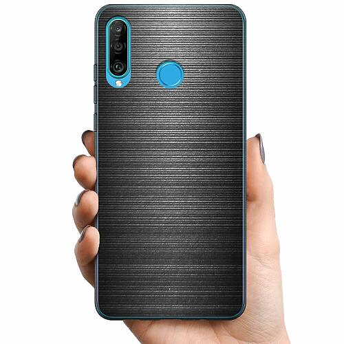 Huawei P30 lite TPU Mobilskal Brushed Metal