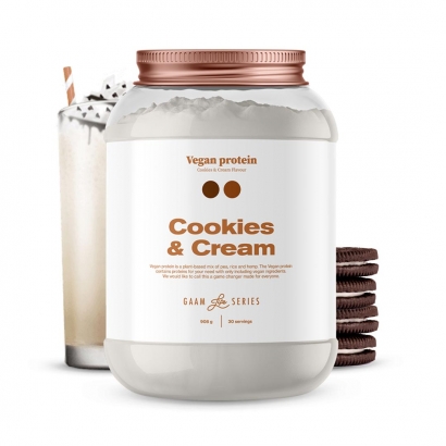 GAAM Life Series Vegan Protein 908 g Cookies & Cream