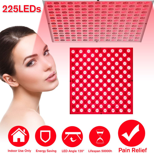 45W anti-aging 225LED infraröd terapi infrarött ljus 660nm 850nm lampa AC85-265V