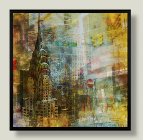 Poster - City Collage - New York 04 (Abstrakt)
