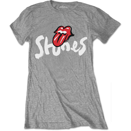 The Rolling Stones Ladies T-Shirt: No Filter Brush Strokes (X-Large)