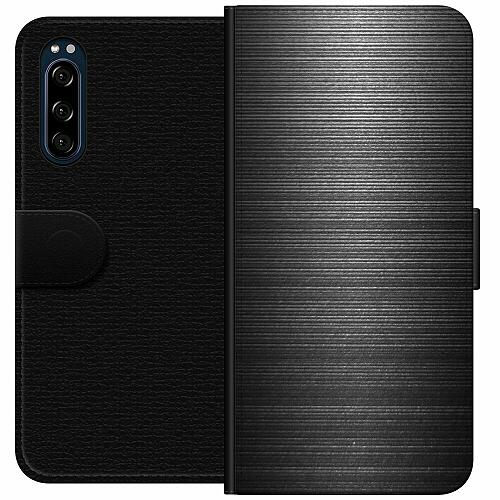Sony Xperia 5 Plånboksfodral Brushed Metal