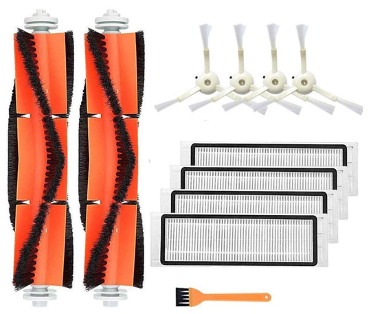 Tillbehörspaket Kompatibelt med Xiaomi Roborock S5, S50, S51, S55 Borste Filter Sidoborste