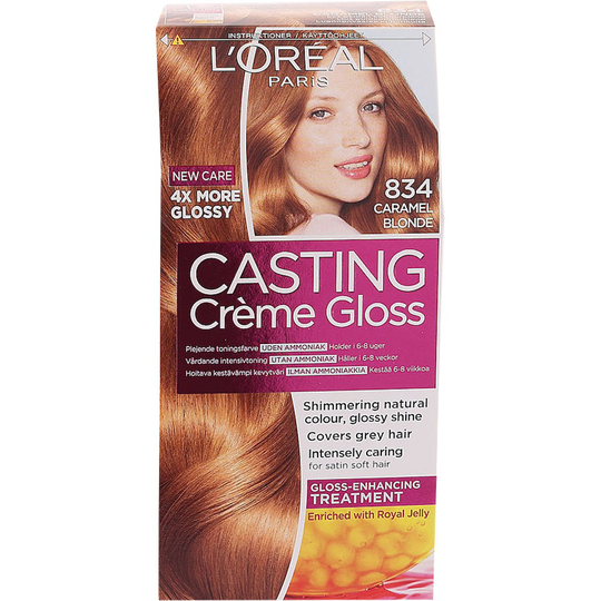 L'Oréal Paris Casting Crème Gloss 834 Ljus Guldkopparblond, L'Oréal Paris Färg
