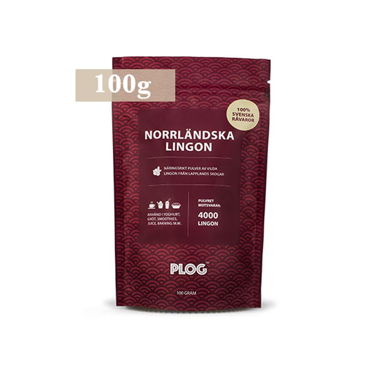 PLOG Norrländska Lingon, 100g pulver