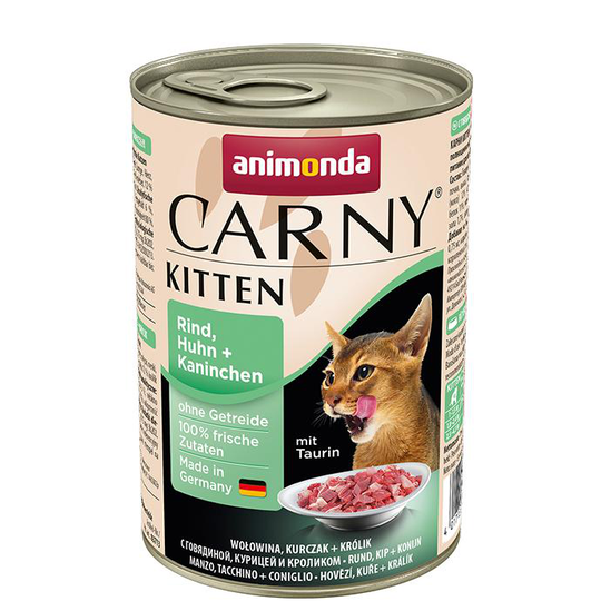 ANIMONDA Carny Kitten chicken can of beef 400 g rabbit