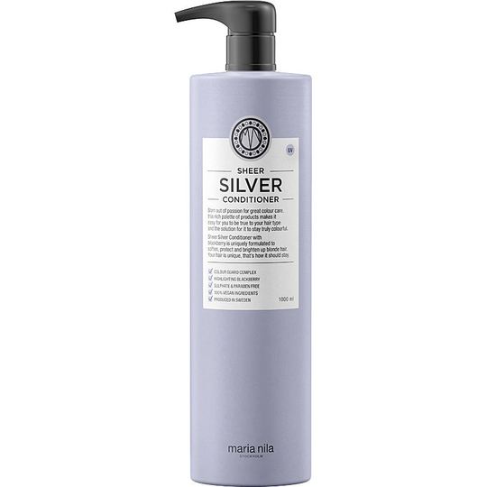 Maria Nila Care Sheer Silver Colour Guard Conditioner, 1000 ml Maria Nila Silverbalsam