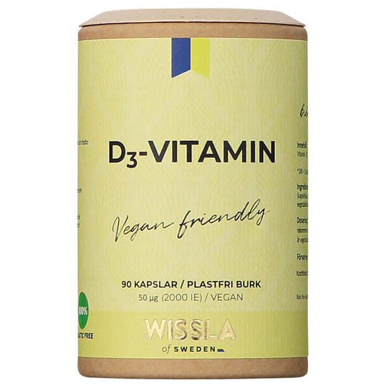 Vegan Vitamin D3, 90 kapslar Wissla of Sweden Kosttillskott