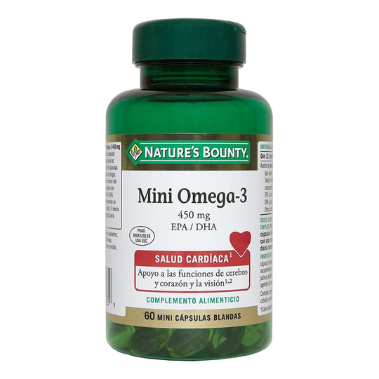 Mini Omega-3 EPA/DHA-3 Nature's Bounty (60 Kapslar)