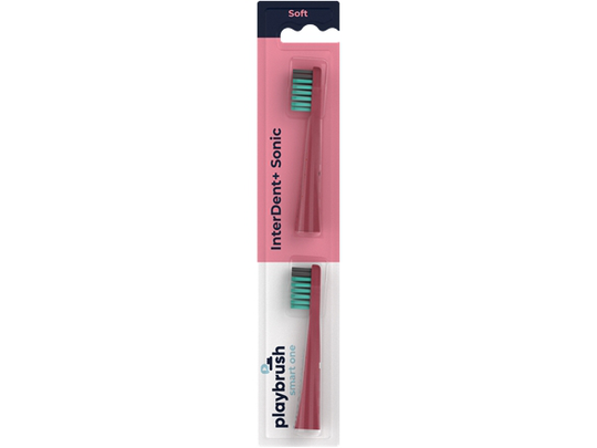 Playbrush Playbrush Smart One Replacement Brush Heads, 2 Pack, Coral