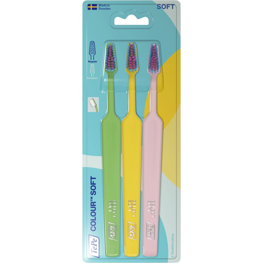 TePe Colour Soft Tandborstar 3 st