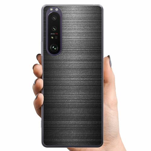 Sony Xperia 1 III TPU Mobilskal Brushed Metal