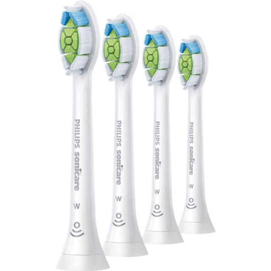 Uppsättning med 4 ersättningsborsthuvuden PHILIPS SONICARE HX6064 / 10 W2 Optimal Vit - Vit