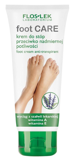 FLOSLEK series of hands and feet care cream with extracts of sage to the foot