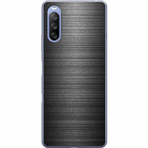 Sony Xperia 10 III Genomskinligt Skal Brushed Metal