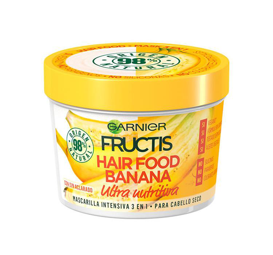 Garnier Fructis Hair Banana Food Nutritional mask för mycket torrt hår 390 ml