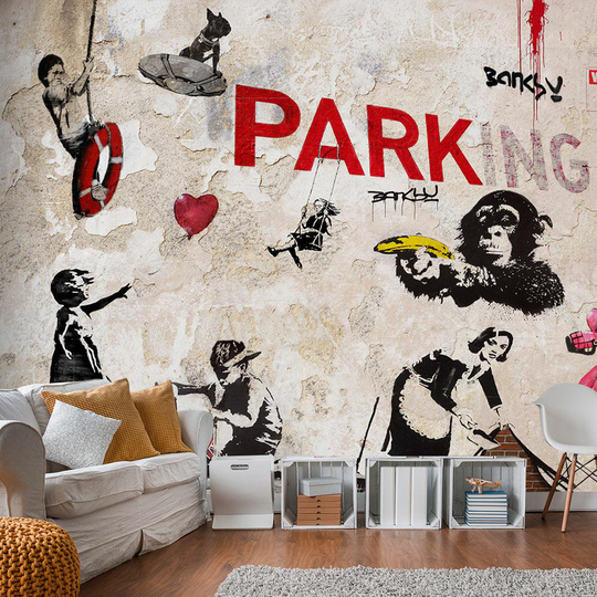Fototapet - Banksy - Graffiti Collage