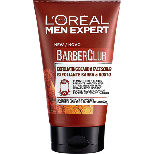 Men Expert Barber Club Exfoliating Beard & Face Scrub, 100 ml L'Oréal Paris Skäggolja & Skäggvax