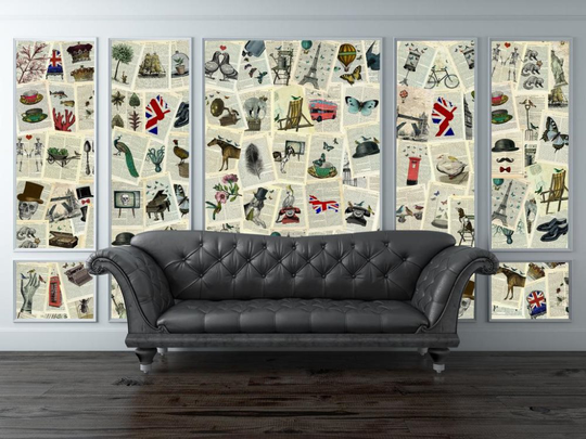 Fondtapet 64 bitar Creative Collage PAGES