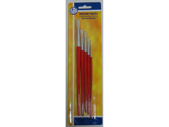 Astra Brushes with natural bristles no. 2, 6, 8, 10