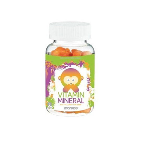 Monkids Vitamin+Mineral, 60 tuggisar