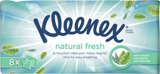Kleenex Balsam Menthol Näsduk 8-pack 8 x 9 st