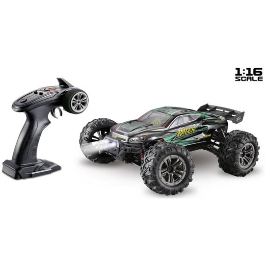 Absima Racer Svart, Grön Borst motor 1:16 RC modellbil Elektrisk Truggy Fyrhjulsdrift (4WD) RtR 2,4 GHz inkl. batteri o