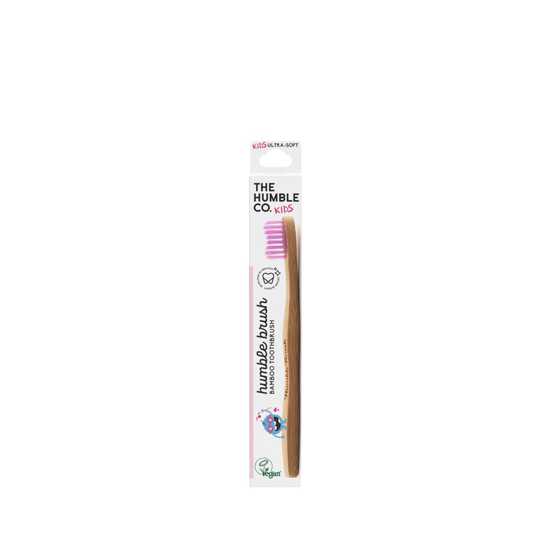 The Humble Co. Humble Brush Kids Bambutandborste Ultrasoft Lila 1 st