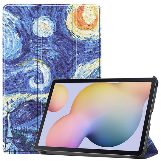 Samsung Galaxy Tab S7 - Tri-Fold Fodral - Brush Painting
