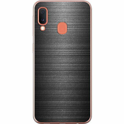 Samsung Galaxy A20e Mjukt skal - Brushed Metal