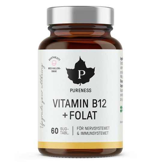 Vitamin B12 + Folat, 60 tabs, Vitaminer