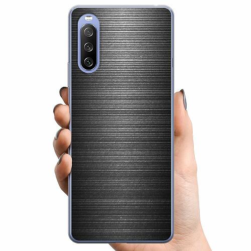 Sony Xperia 10 III TPU Mobilskal Brushed Metal