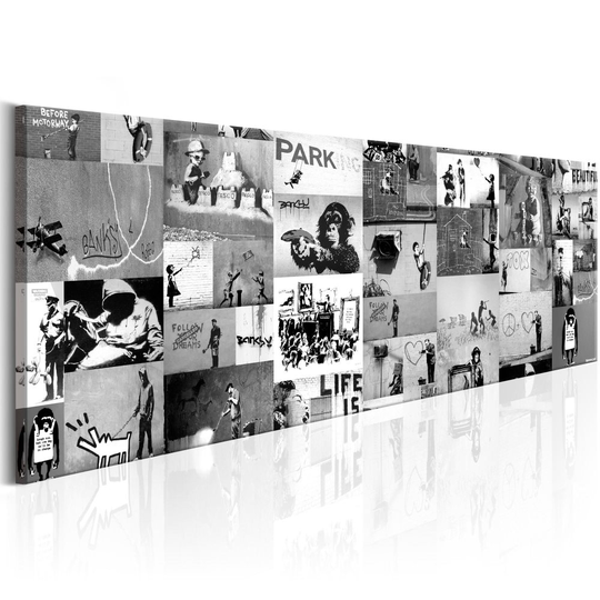 Tavla - Banksy: Graffiti Collage II