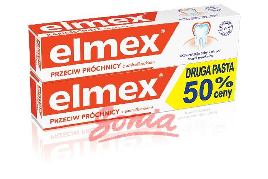 Elmex toothpaste for second + 50% 2 x 75ml